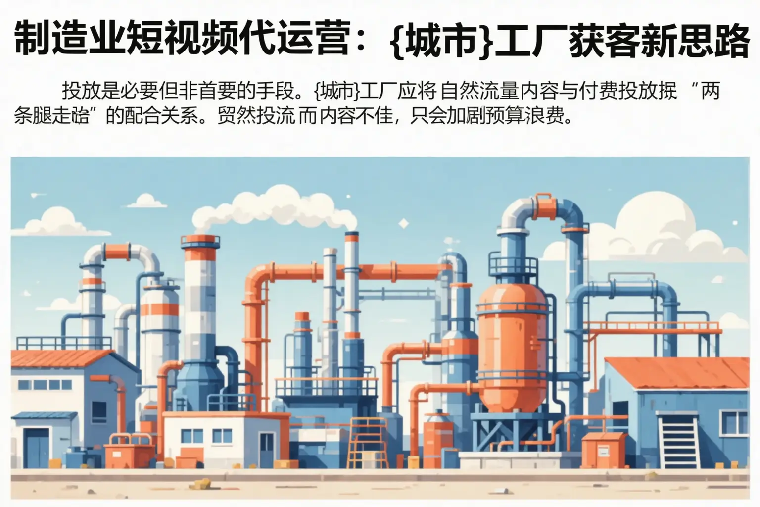 制造业短视频代运营：广元工厂获客新思路
