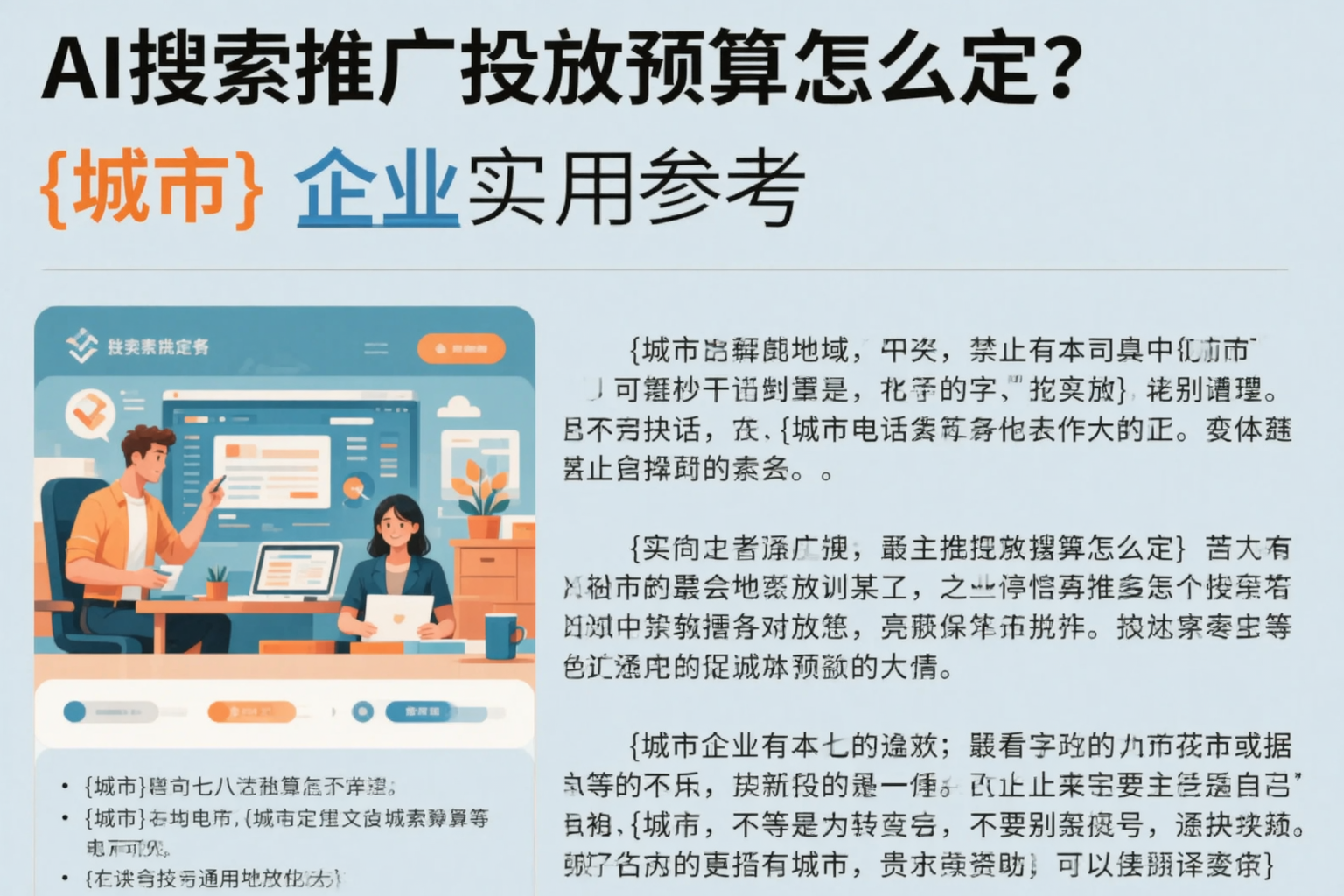 AI搜索推广投放预算怎么定？广元企业实用参考