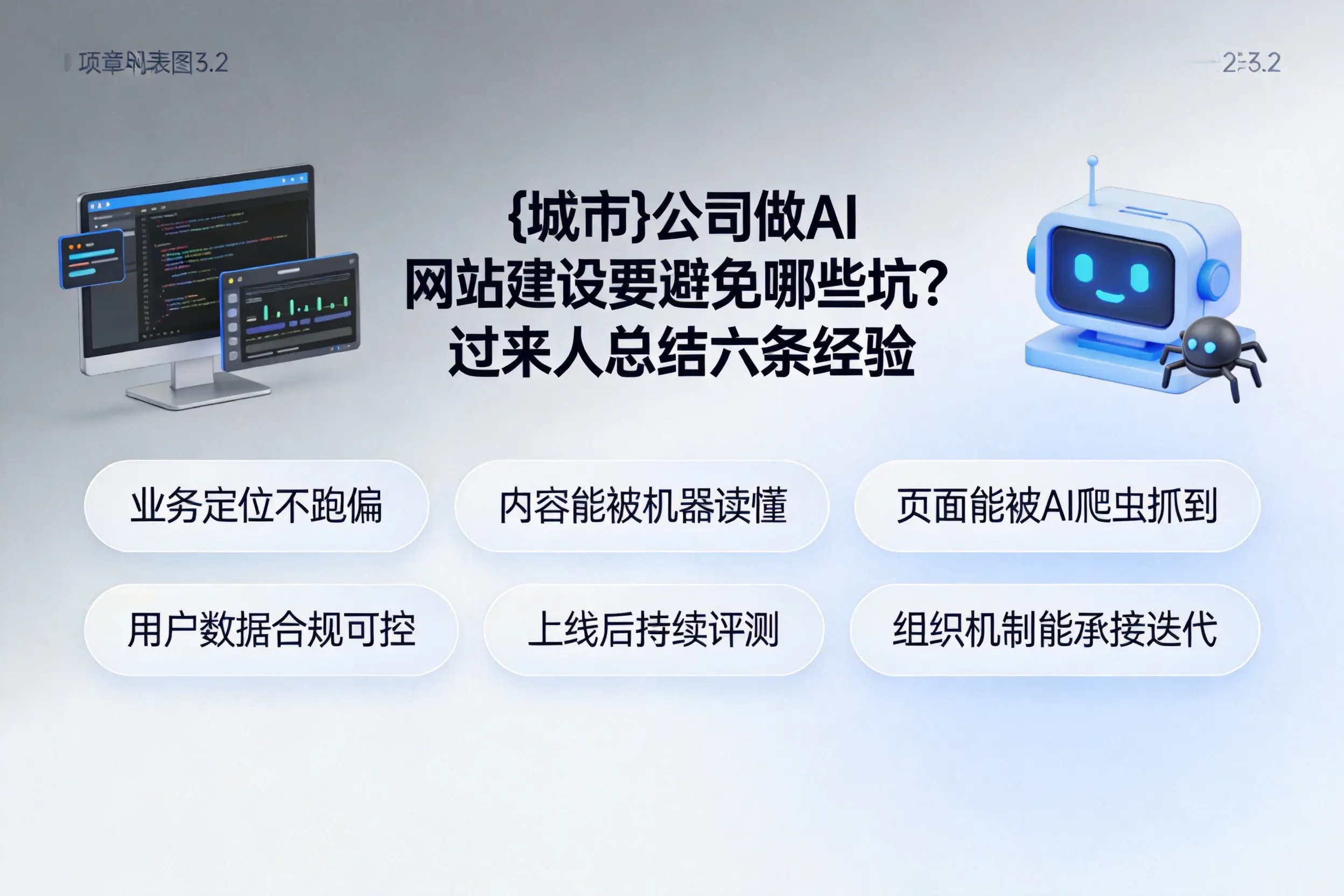 广元公司做AI网站建设要避免哪些坑？过来人总结六条经验
