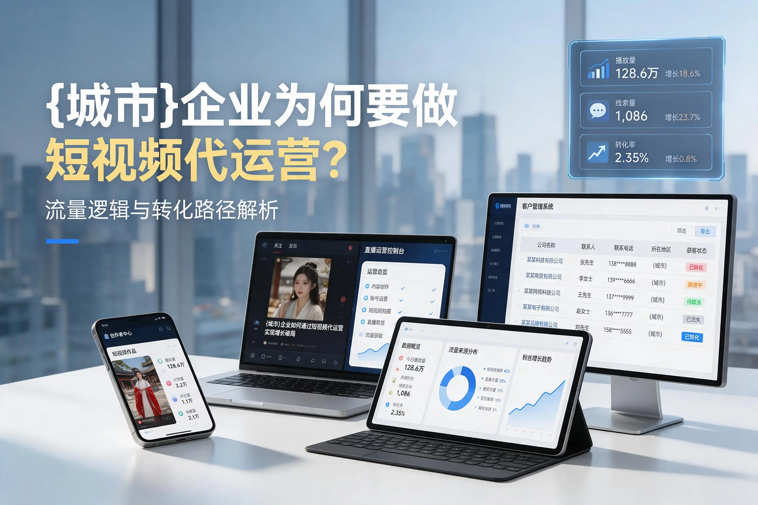 广元企业为何要做短视频代运营?流量逻辑与转化路径解析