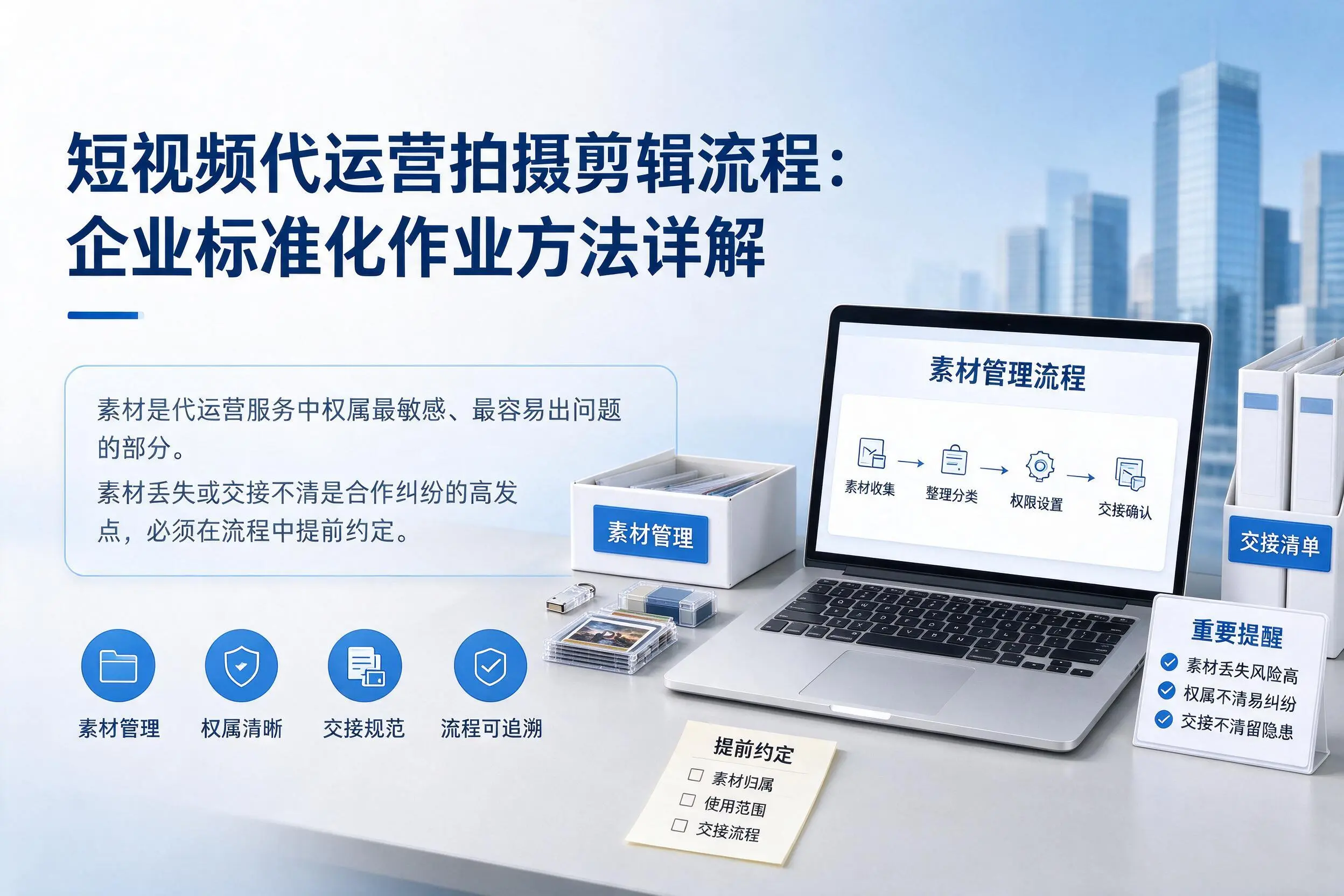 短视频代运营拍摄剪辑流程：广元企业标准化作业方法详解