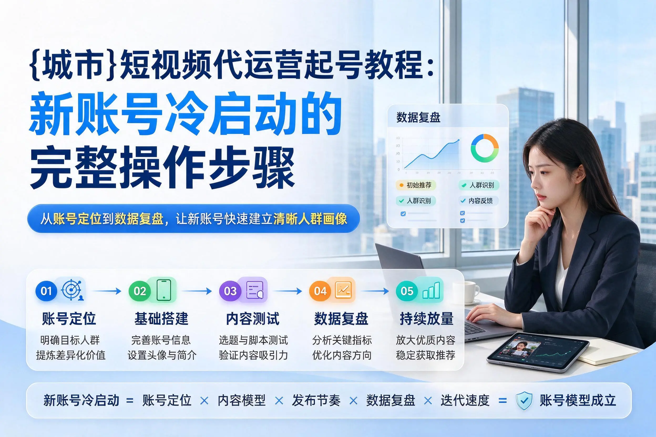 广元短视频代运营起号教程:新账号冷启动的完整操作步骤