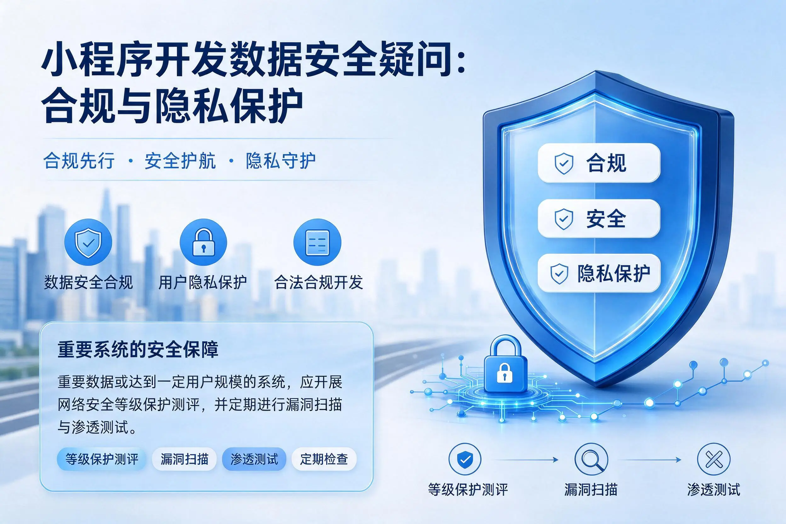 广元小程序开发数据安全疑问：合规与隐私保护