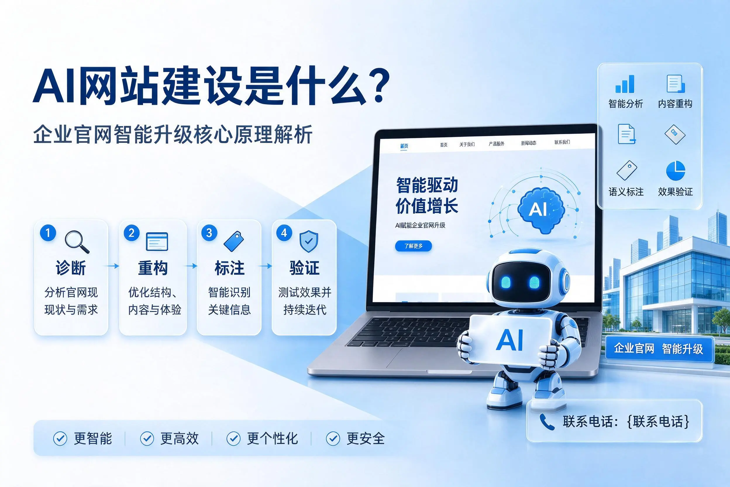 AI网站建设是什么？广元企业官网智能升级核心原理解析