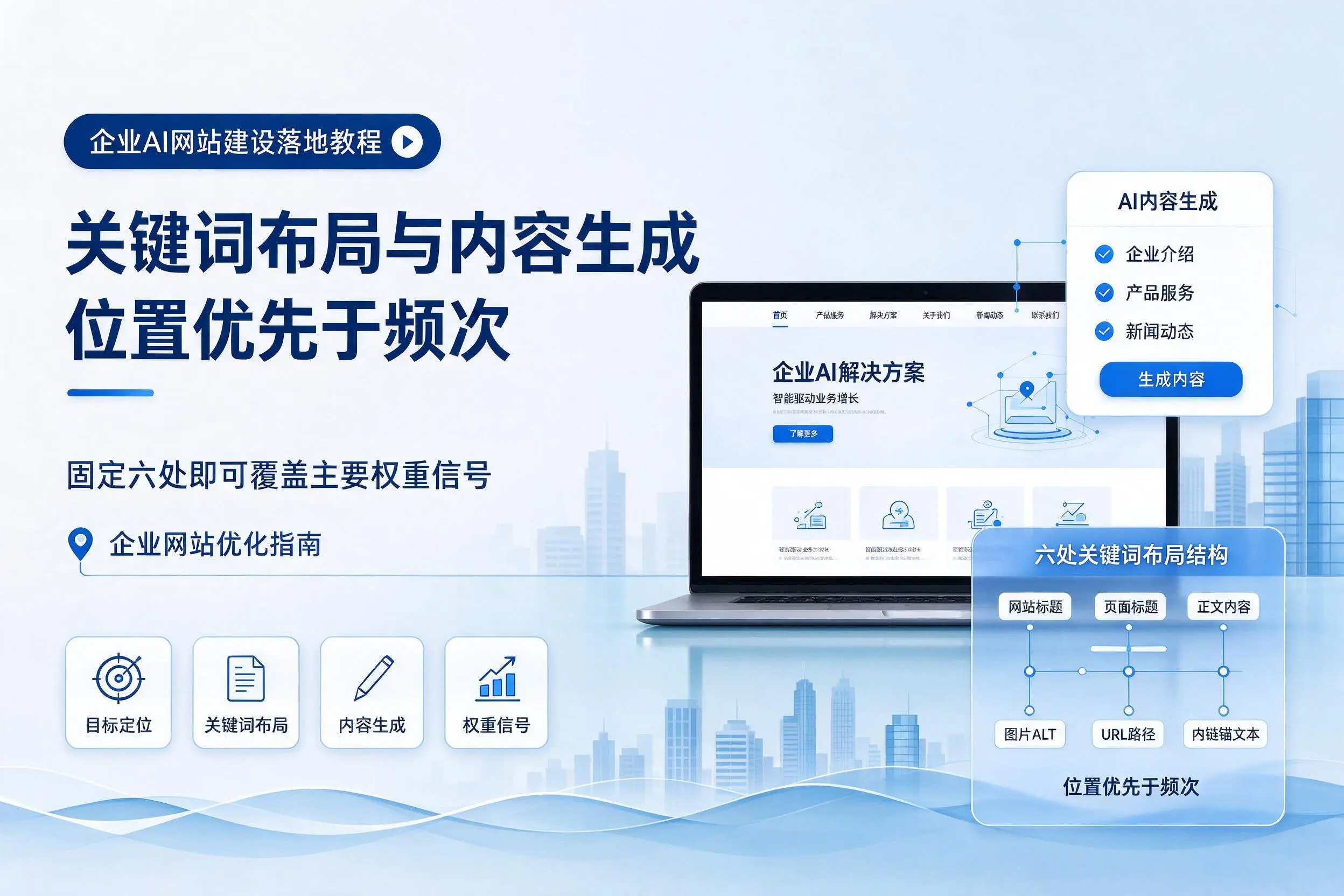 广元企业AI网站建设落地教程：关键词布局与内容生成